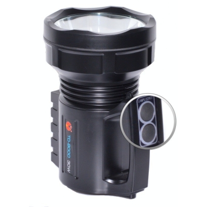 LED flashlight and TD-8000 30W battery