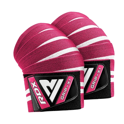 RDX K4 Weightlifting Knee Wraps -Pink