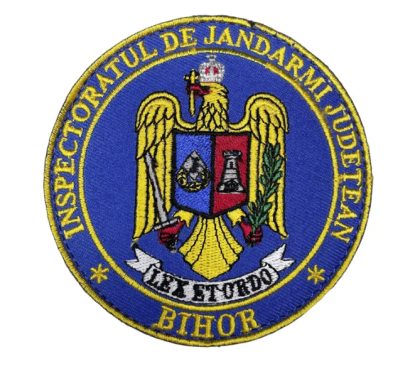 EMBROIDERED ROUND BADGE BIHOR COUNTY GENDARMI INSPECTORATE