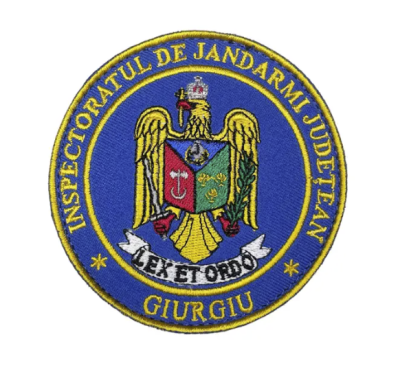 ROUND EMBROIDERED EMBROIDERED GIURGIU COUNTY GENDARMI INSPECTORATE