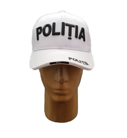 WHITE POLICE MESH CAP S