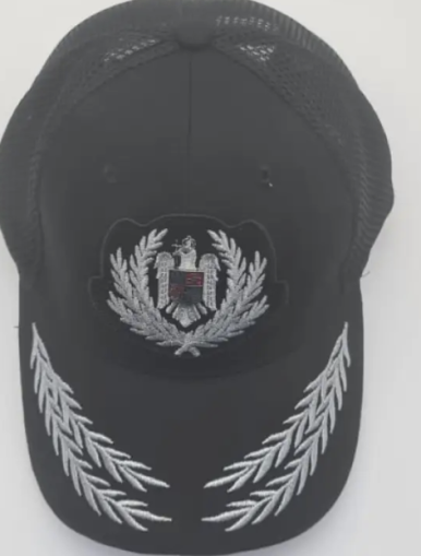 BLACK MESH CAP POLICE SUPERIOR OFFICER MP1