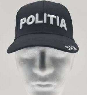 WHITE WRITING FULL CAP POLICE - SAS MP1