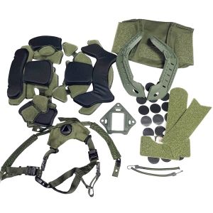 COMPLETE SET FOR HELMET, INTERIOR AND EXTERIOR KHAKI COLOUR