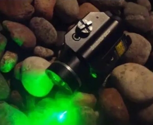 PISTOL FLASHLIGHT, WITH GREEN LASER TPFL-3